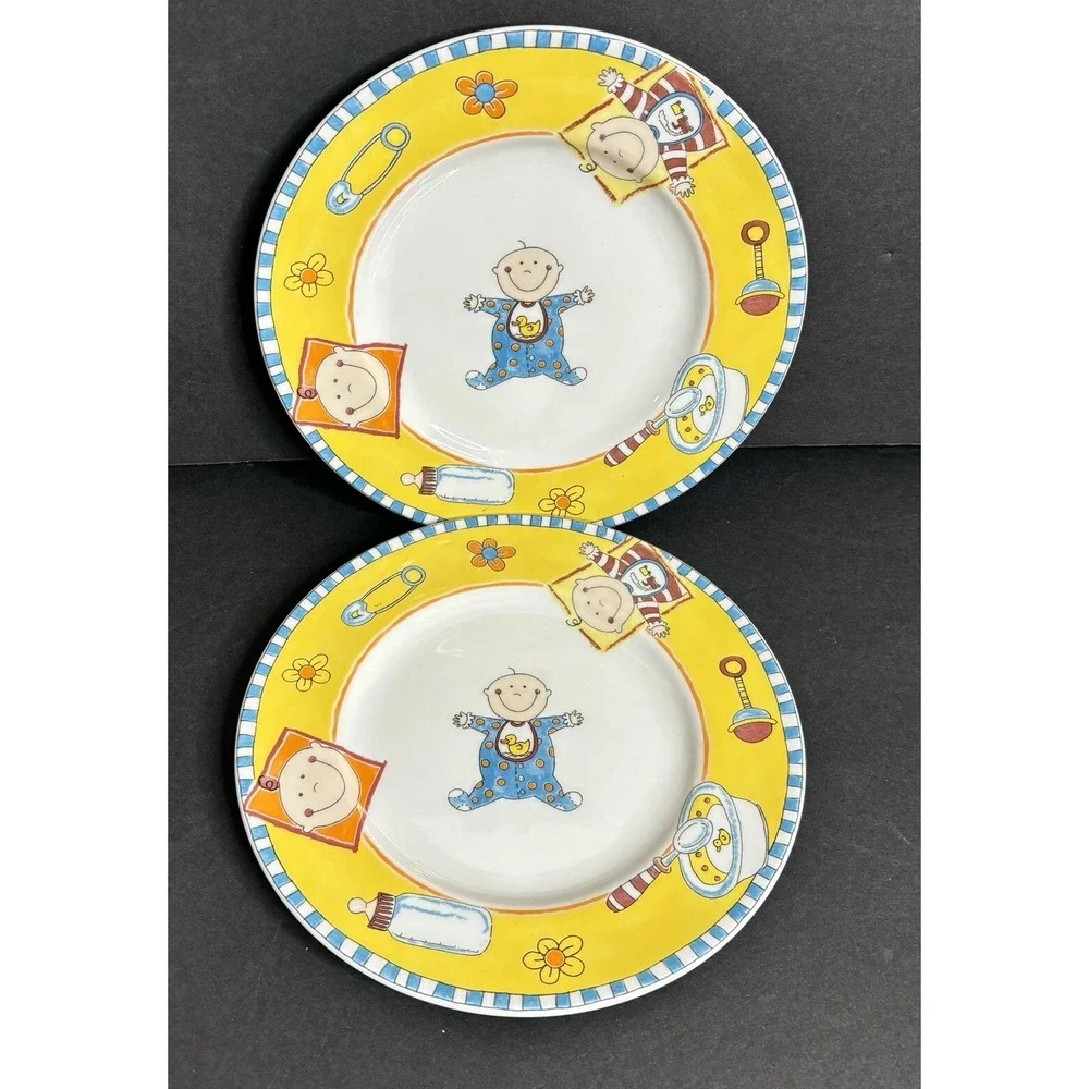 2 Royal Doulton Baby Childs Plate 7 7/8